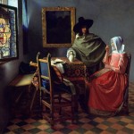 Jan Vermeer - Bicchiere di vino, 1659-1660, olio su tela, 66,3x76,5 cm, Gemäldegalerie, Berlino