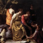 Jan Vermeer - Diana e le ninfe (attr. incerta), 1654-56 circa, olio su tela, 98,5x105 cm, Mauritshuis, L'Aia