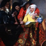 Jan Vermeer - Mezzana (attr. incerta), 1656, olio su tela, 143x130 cm, Staatliche Gemäldegalerie, Dresda